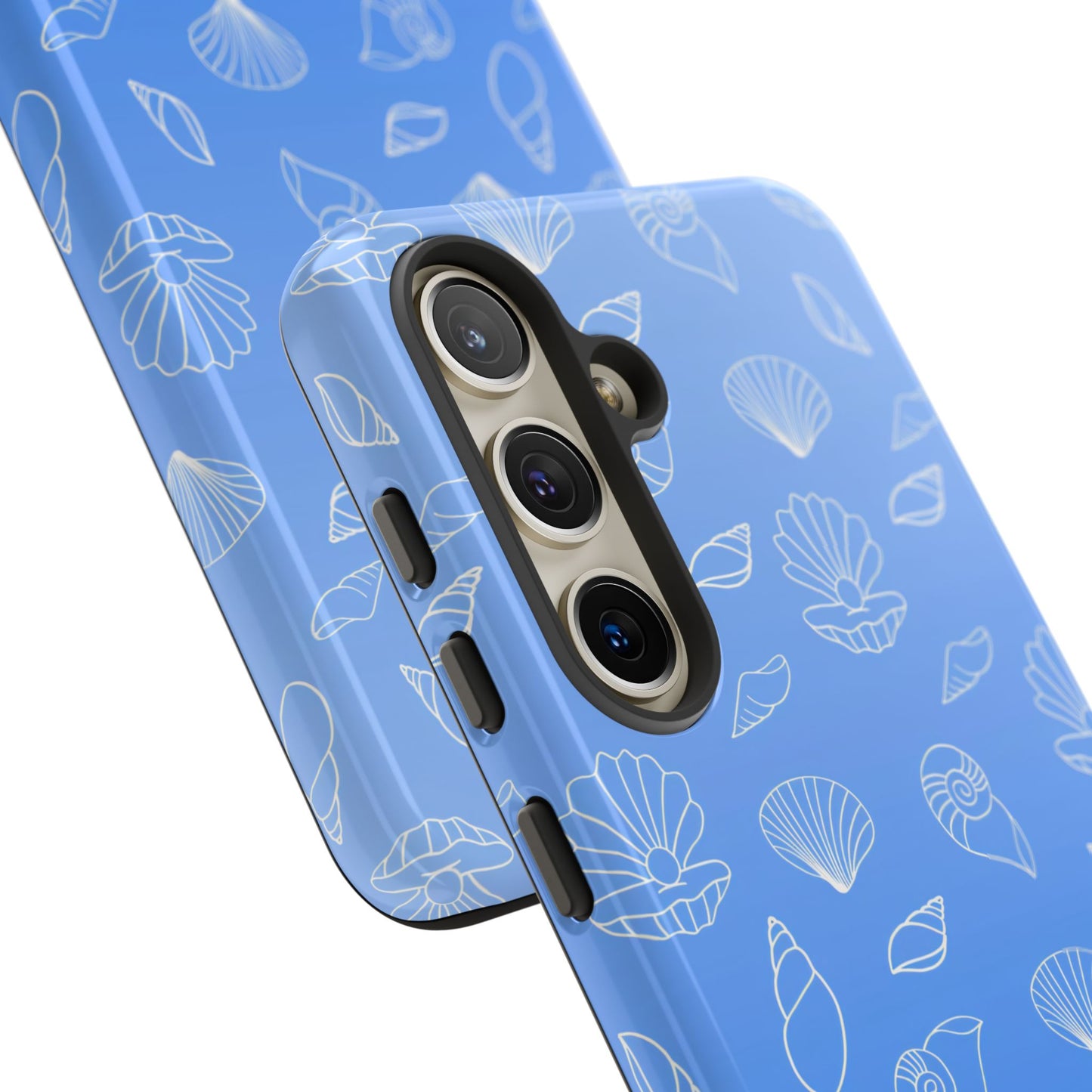 Seashell Society in Ocean Blue - iPhone Case, Samsung Galaxy Case, Google Pixel Case
