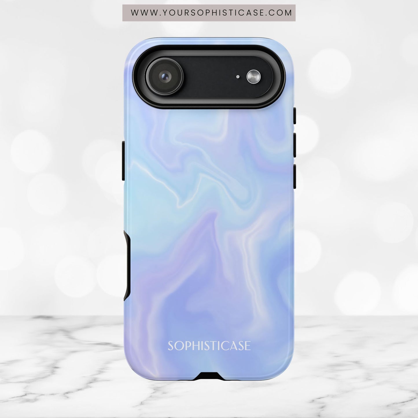 Liquid Magic in Blue Haze - iPhone Case