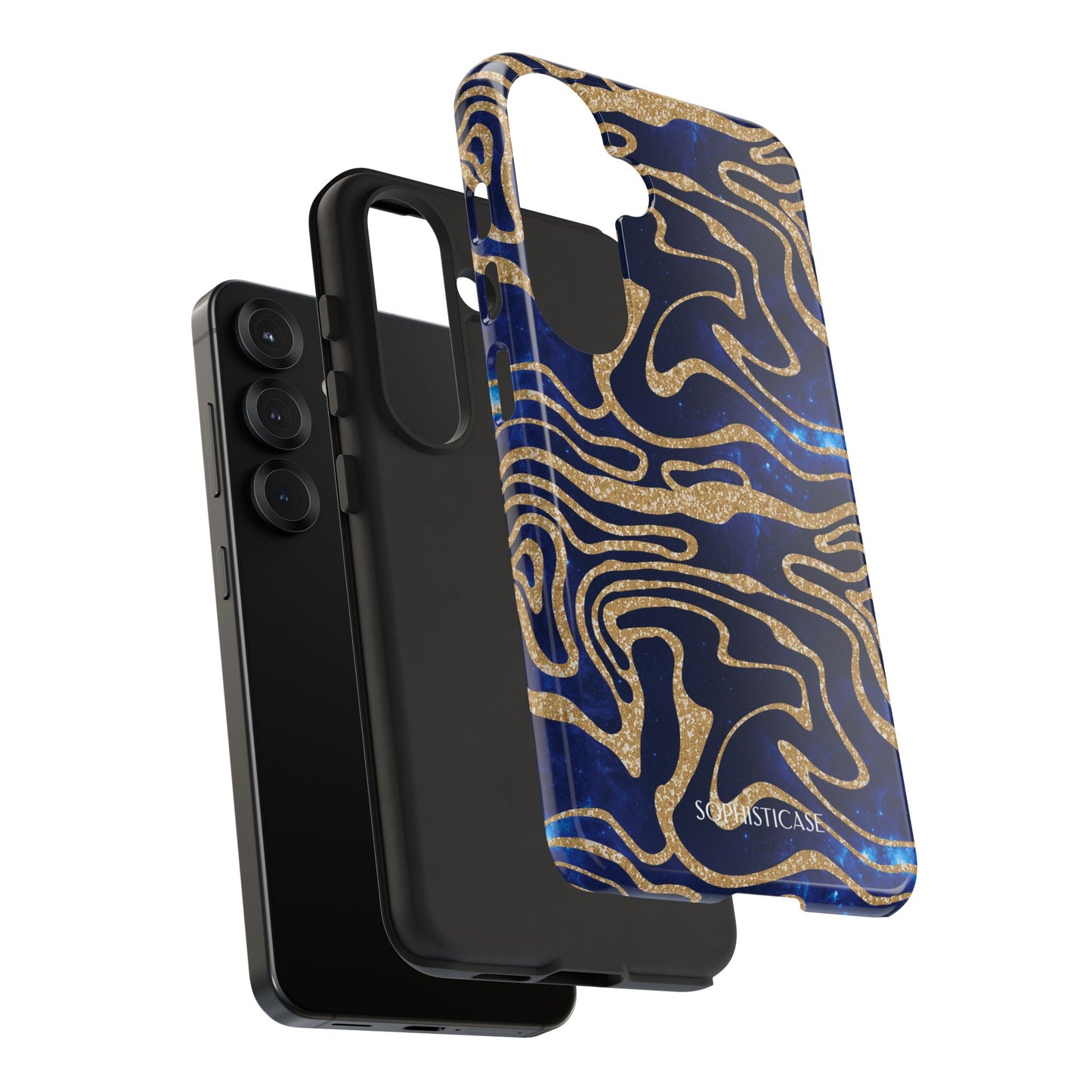 Cosmic Gold in Blue - iPhone Case, Samsung Galaxy Case, Google Pixel Case