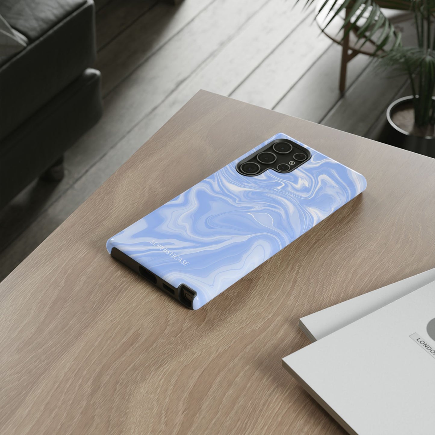 Liquid Dreams in Smoke Blue - Tough Phone Case