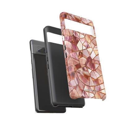 Rose' Runway in Champagne Mosaic - Tough Phone Case