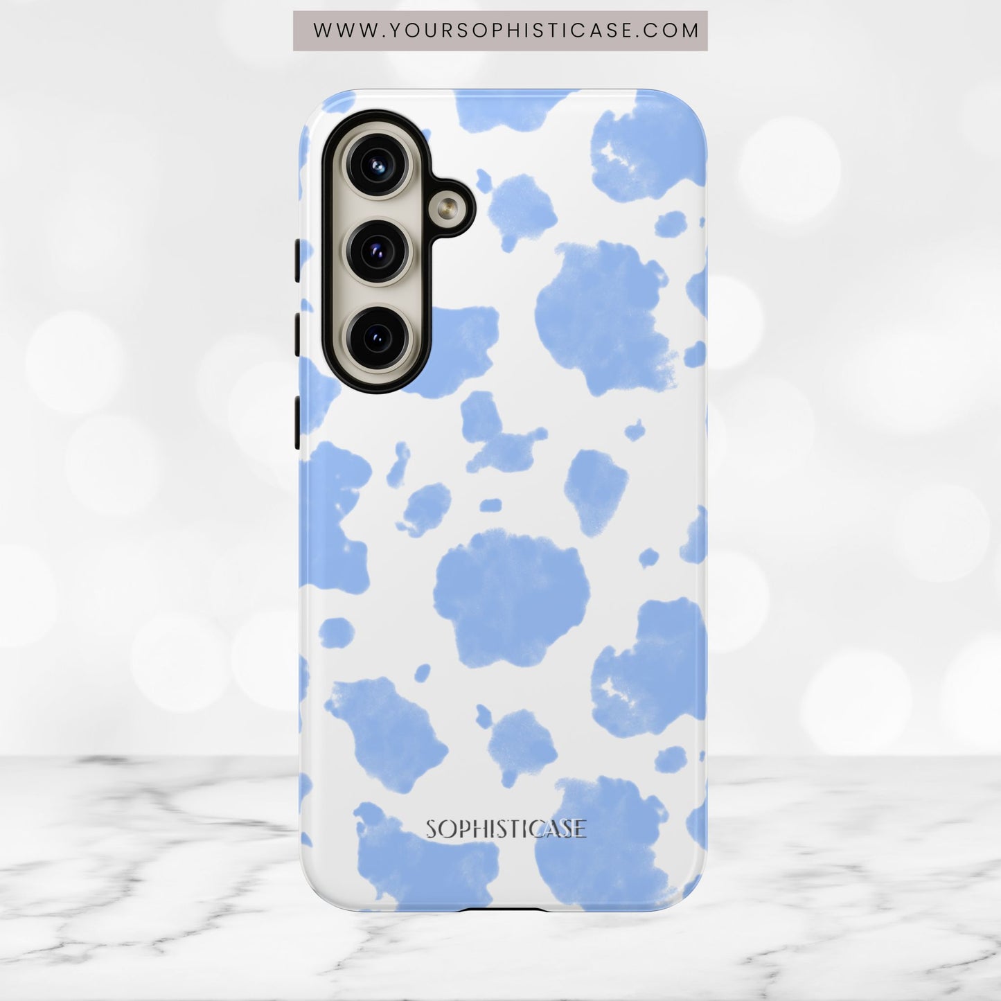 Holy Cow in Blue - iPhone Case, Samsung Galaxy Case, Google Pixel Case