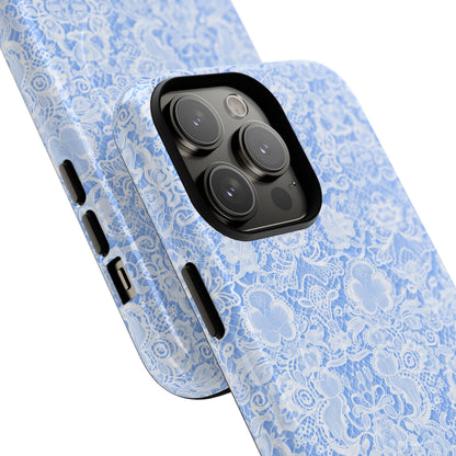 Luxe Lace in Blue - Magsafe Case