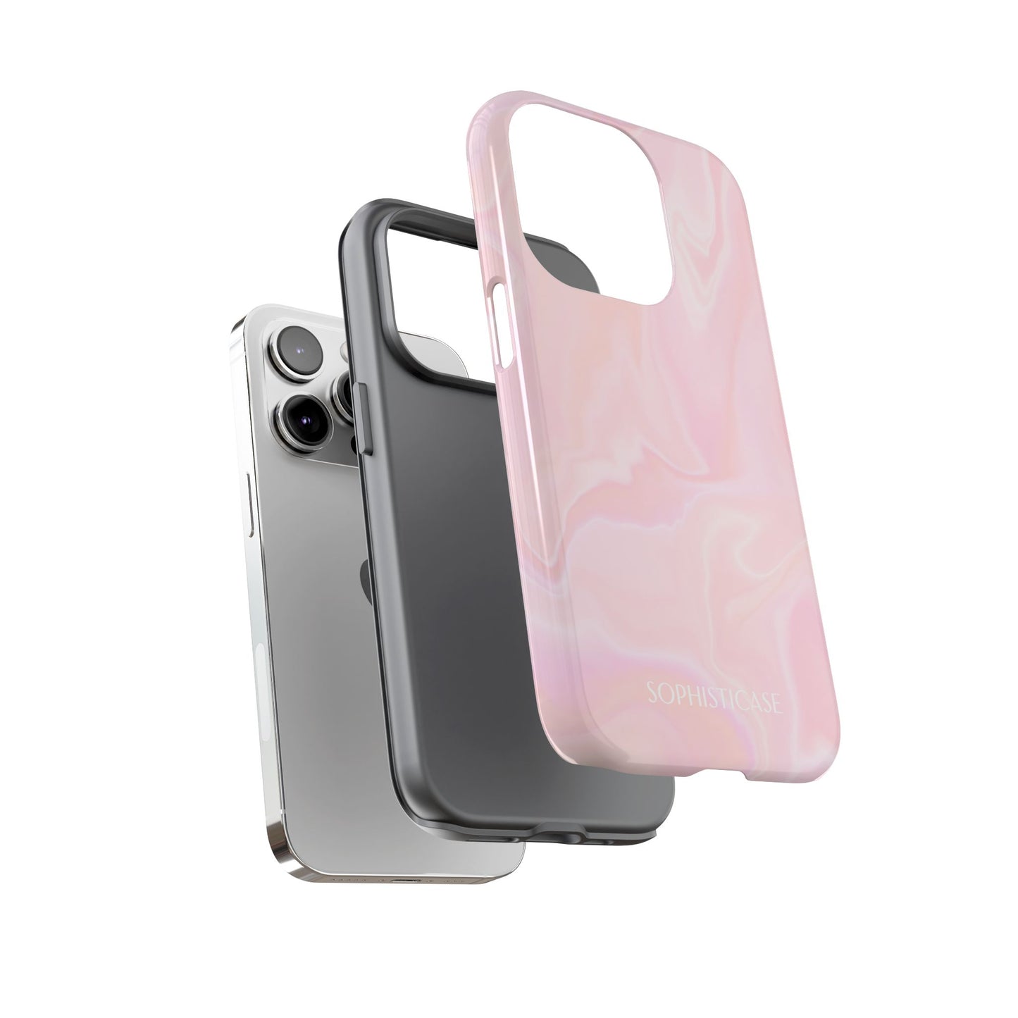 Liquid Magic in Pink Haze - Protective Phone Case for iPhone