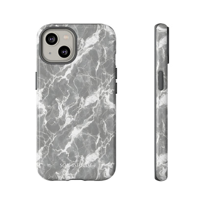 Marble Crush in Charcoal Grey - Tough Phone Case