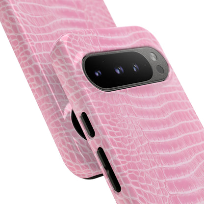Luxe Leather in Pink - Tough Phone Case