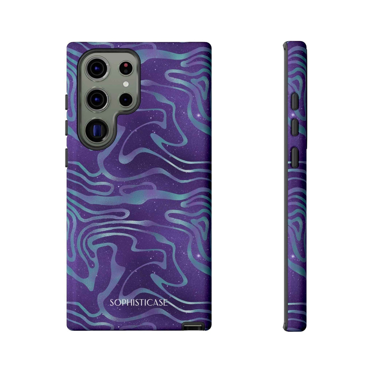 Cosmic Zebra in Blue & Purple - iPhone Case, Samsung Galaxy Case, Google Pixel Case