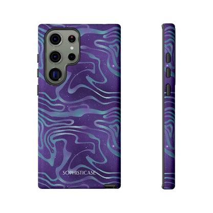 Cosmic Zebra in Blue & Purple - iPhone Case, Samsung Galaxy Case, Google Pixel Case