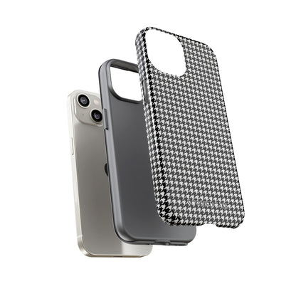 Houndstooth in Black - Drop Proof Phone Case for iPhone