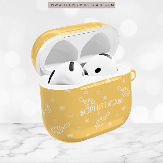 AirPod Cases - Turtle Island in Yellow