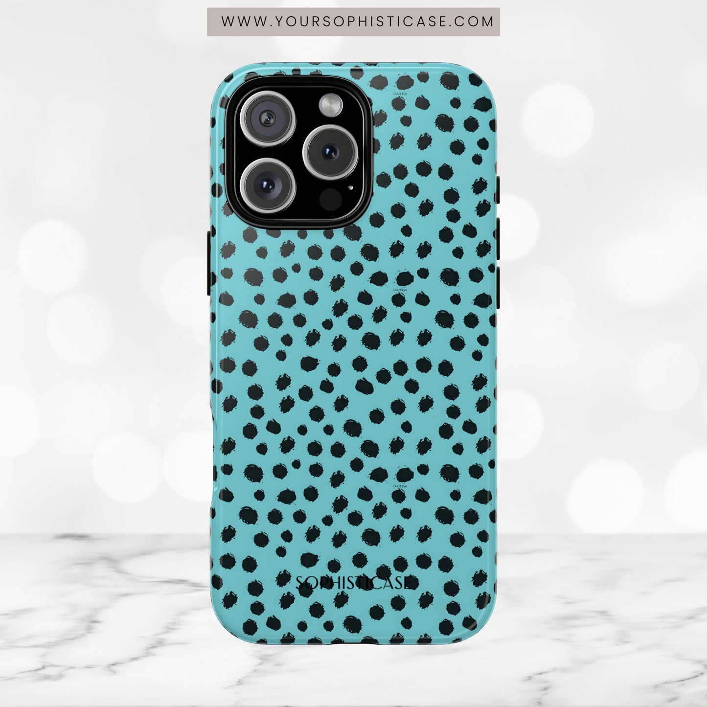 Cheetahs and Liars in Aqua - iPhone Case