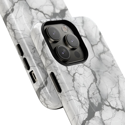 Marble Opulence in Charcoal Grey - Magsafe Case