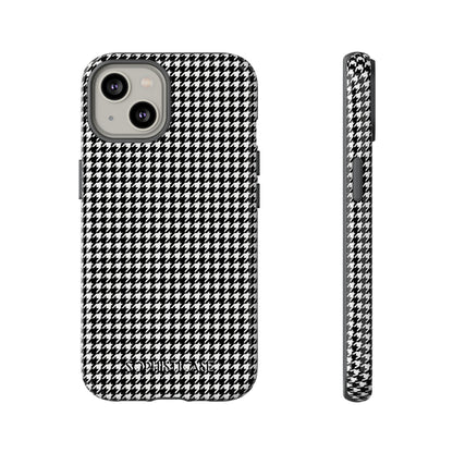 Houndstooth in Black - iPhone Case