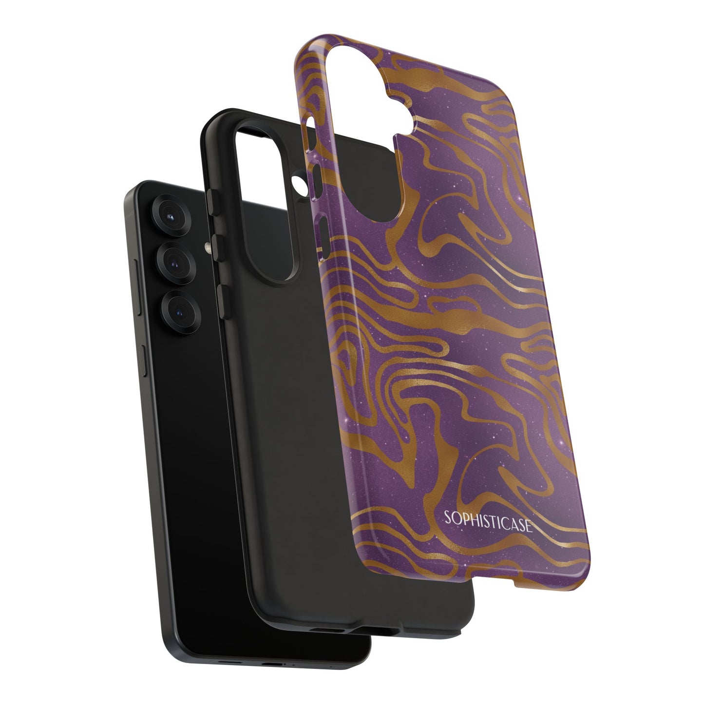 Cosmic Zebra in Purple - iPhone Case, Samsung Galaxy Case, Google Pixel Case