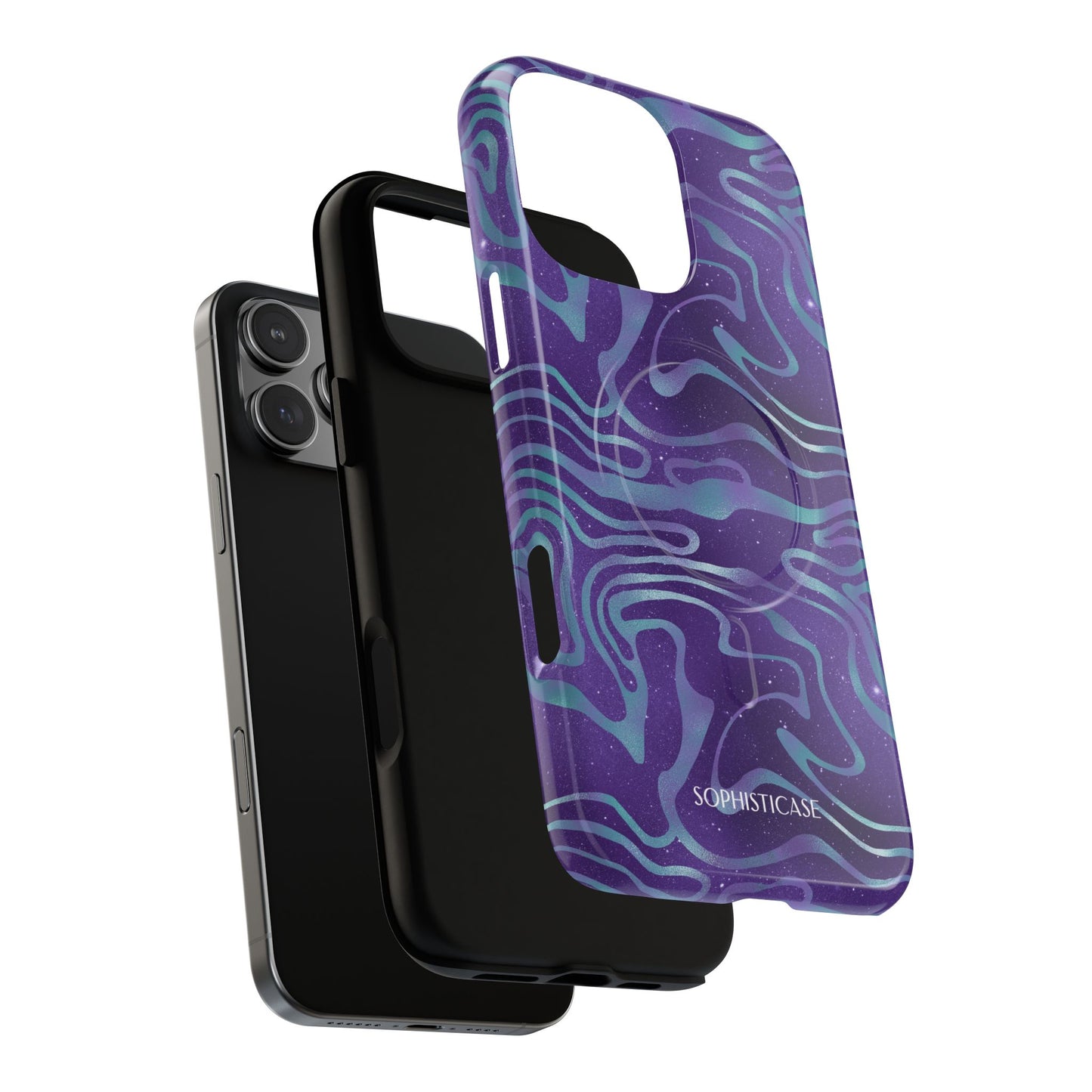 Cosmic Gold in Blue & Purple - iPhone Magsafe Case