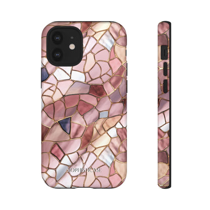 Rose' Runway in Pink Mosaic - Tough Phone Case