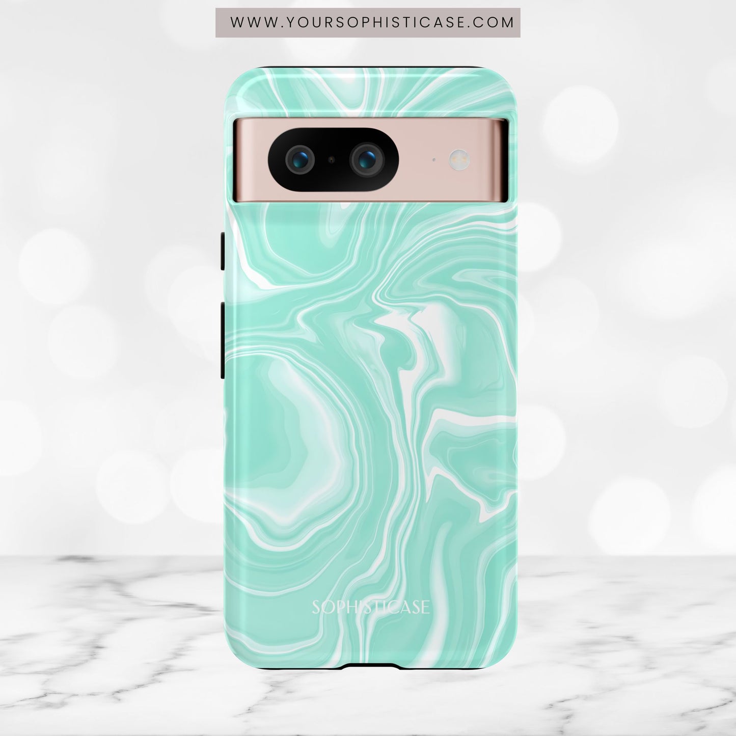 Liquid Dreams in Green - Tough Phone Case