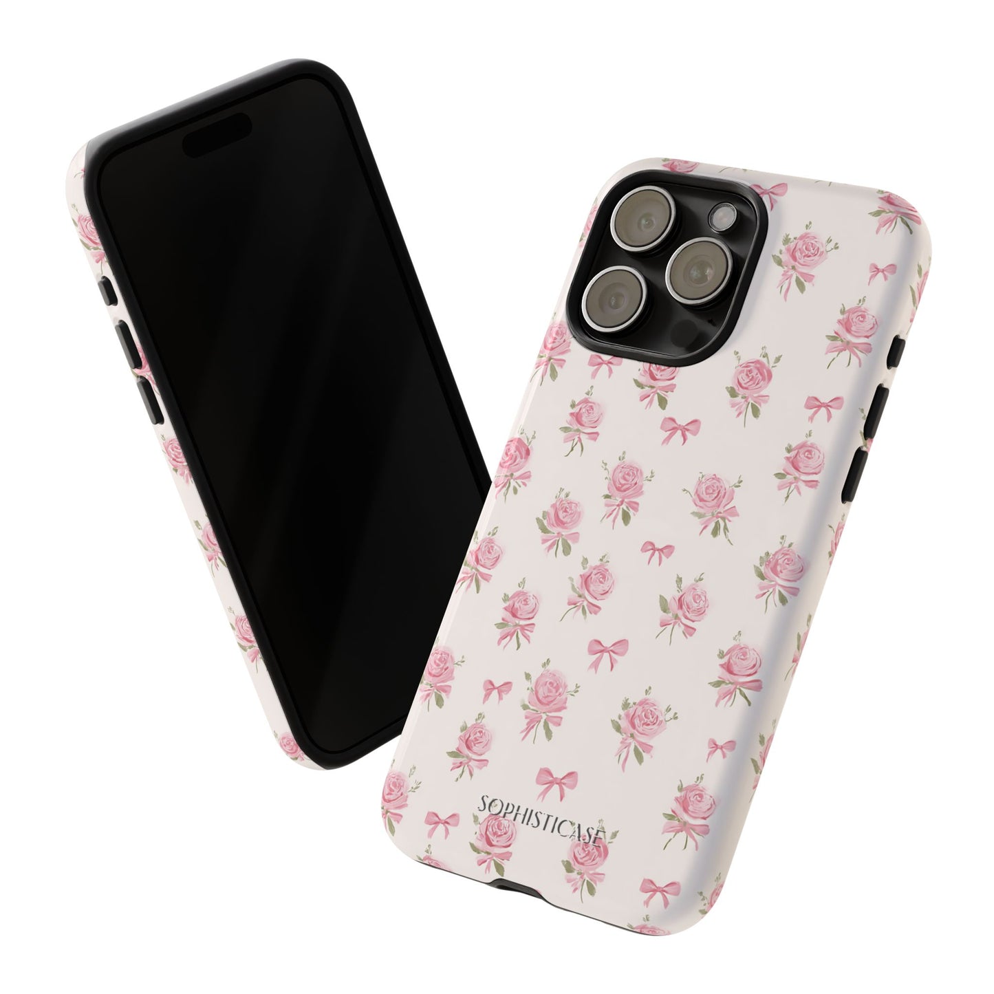 The Sweetest Thing in Coquette Roses and Bows - iPhone Case, Samsung Galaxy Case, Google Pixel Case