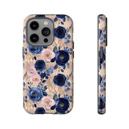 Royal Floral in Navy Blush - Tough Phone Case