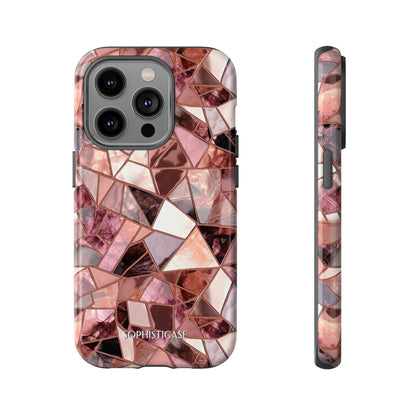 Rose' Runway in Merlot Mosaic - Tough Phone Case