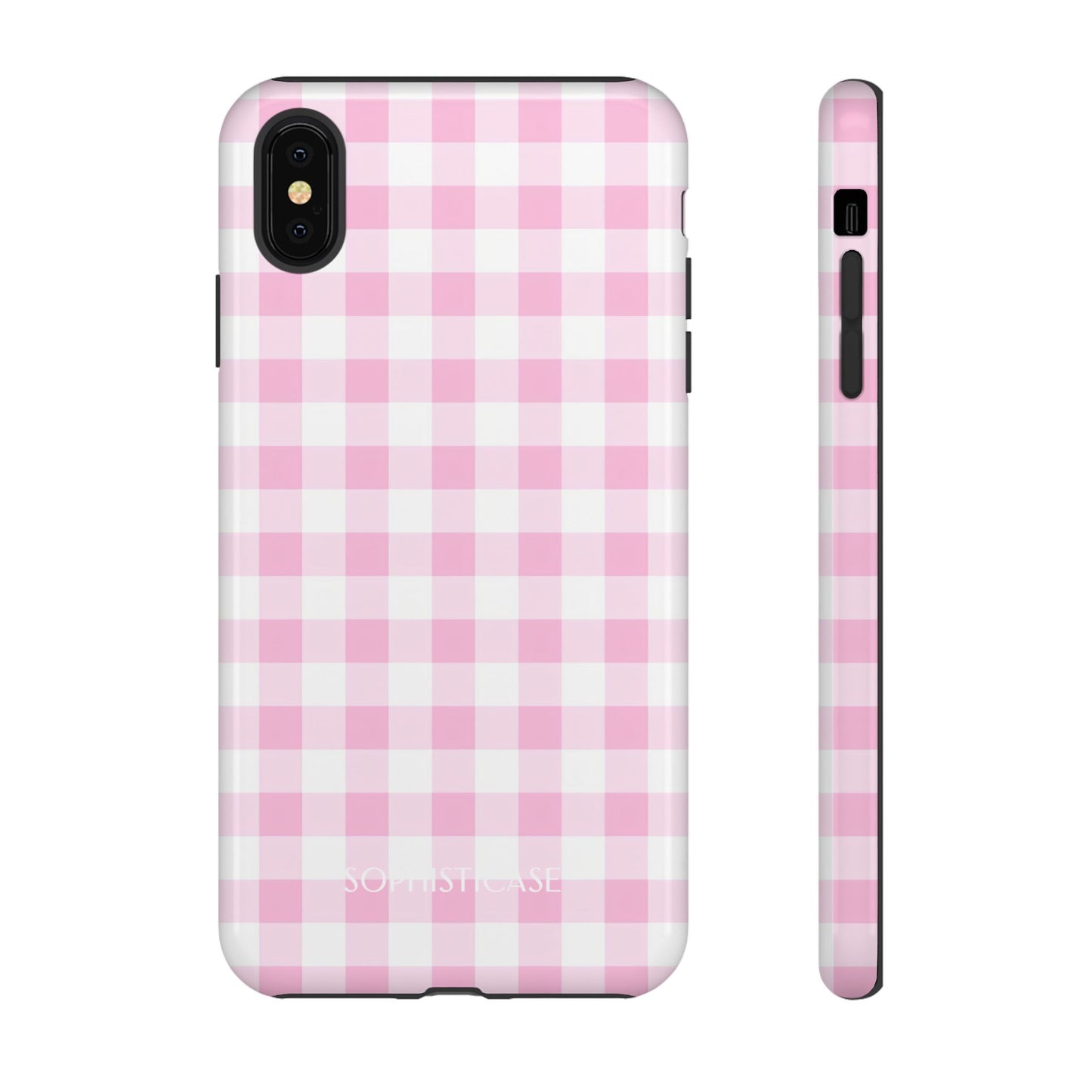 Tough Case - Gingham in Pink