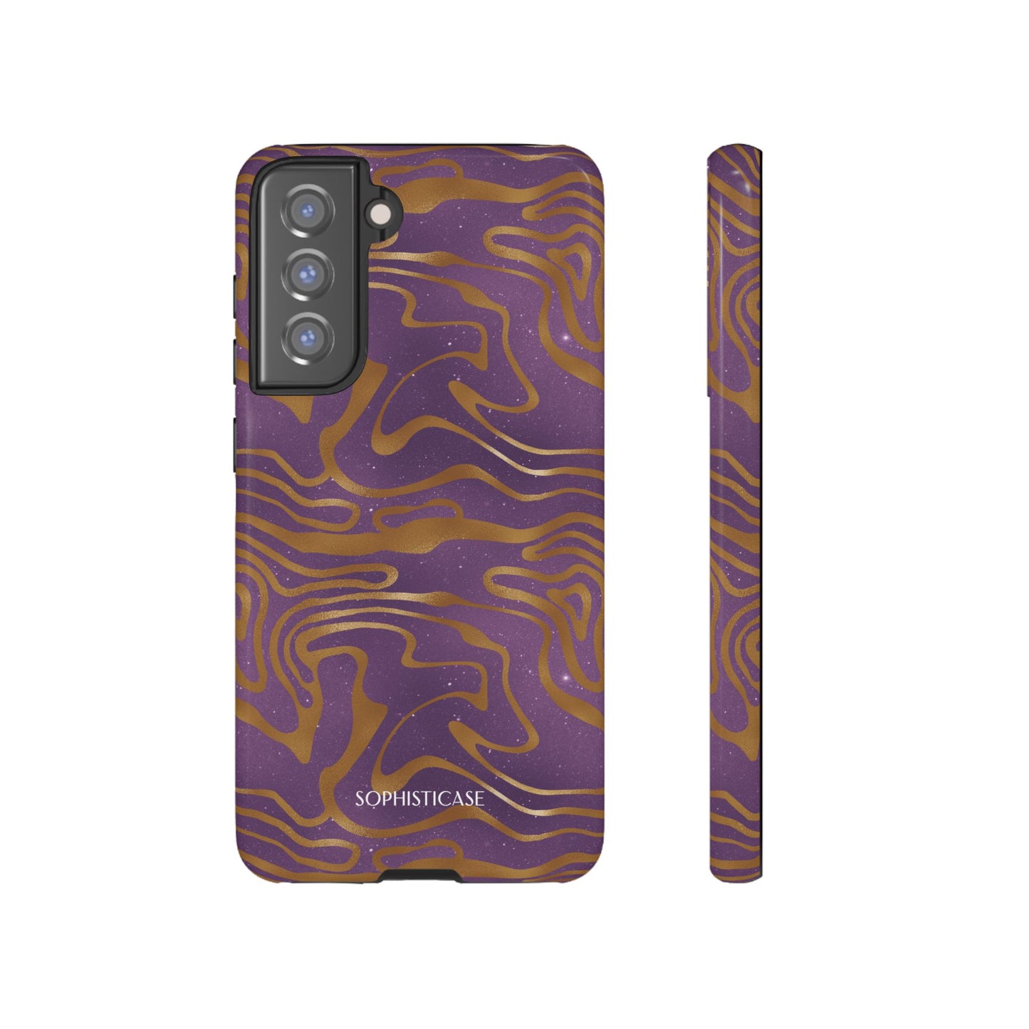 Cosmic Gold in Purple - iPhone Case, Samsung Galaxy Case, Google Pixel Case