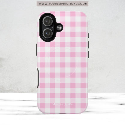 Gingham in Pink - Magsafe Case