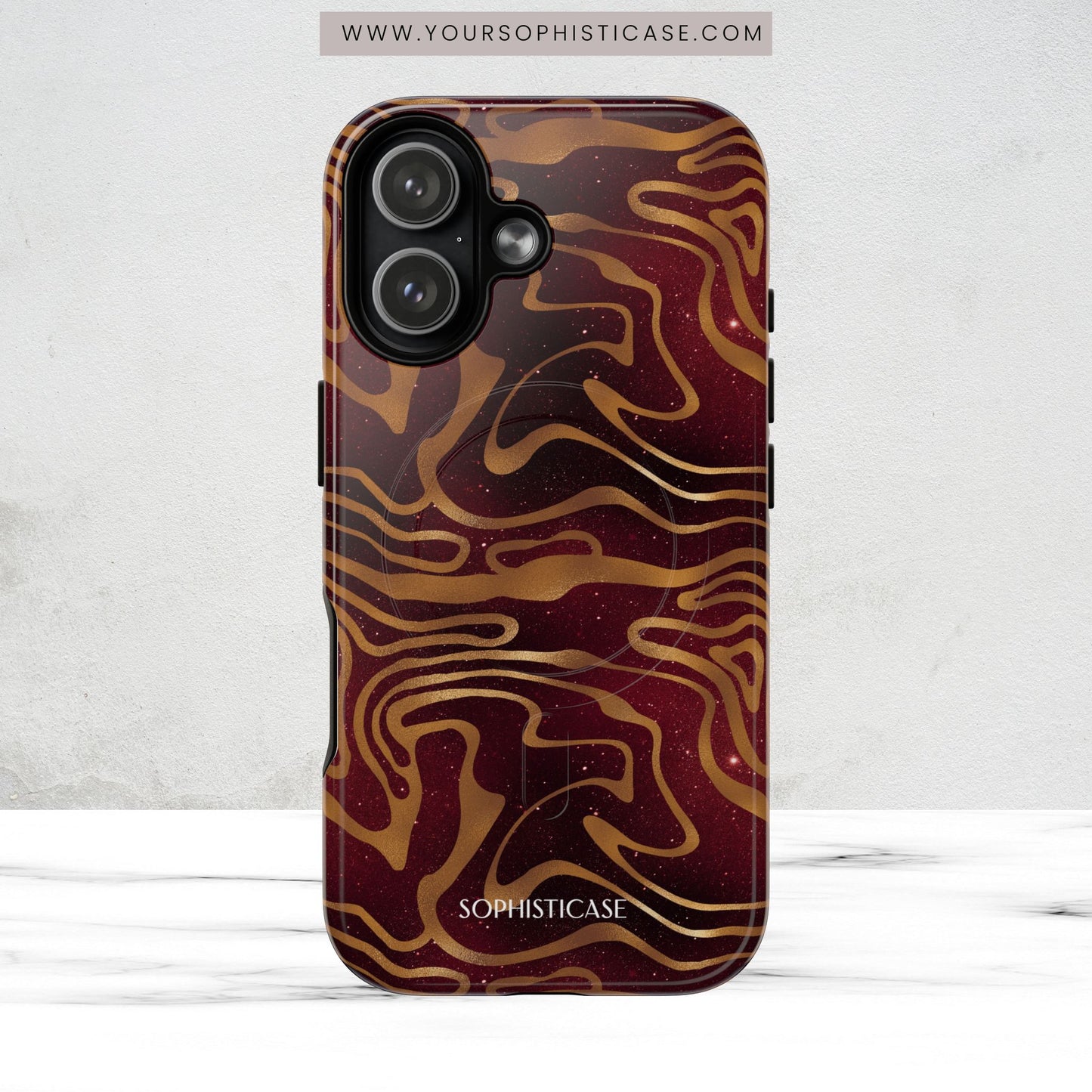 Cosmic Gold in Red - iPhone Magsafe Case