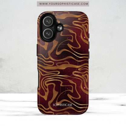 Cosmic Gold in Red - iPhone Magsafe Case