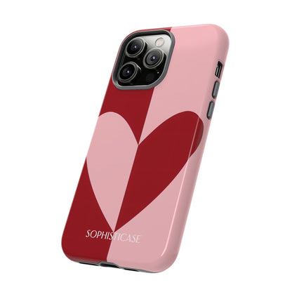 Be Mine in Red and Pink - Protective Phone Case for iPhone