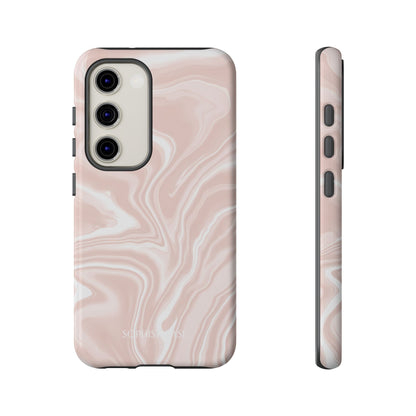 Liquid Dreams in Neutral Beige - Tough Phone Case