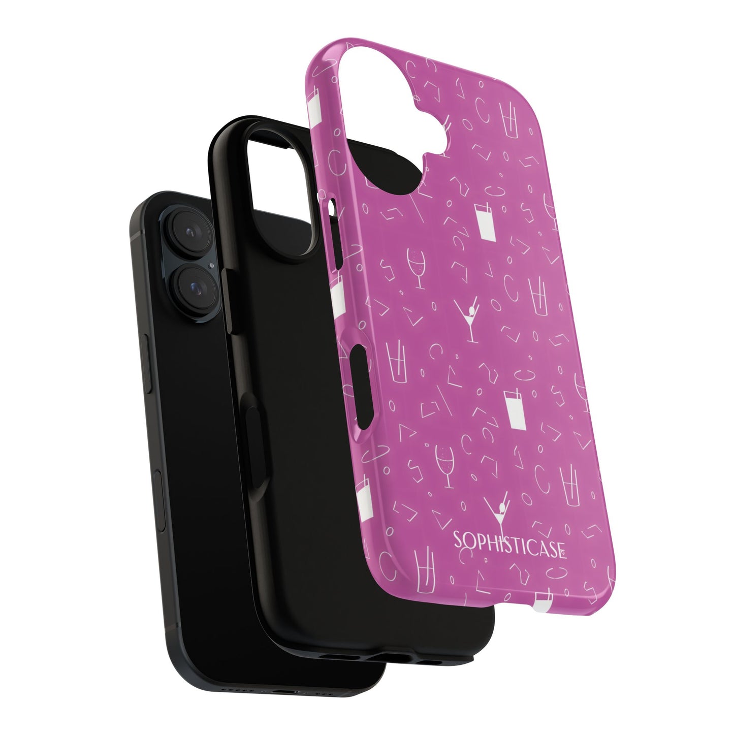 Cocktail Hour in Purple - iPhone Case