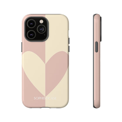 Be Mine in Brown and Beige - iPhone Case