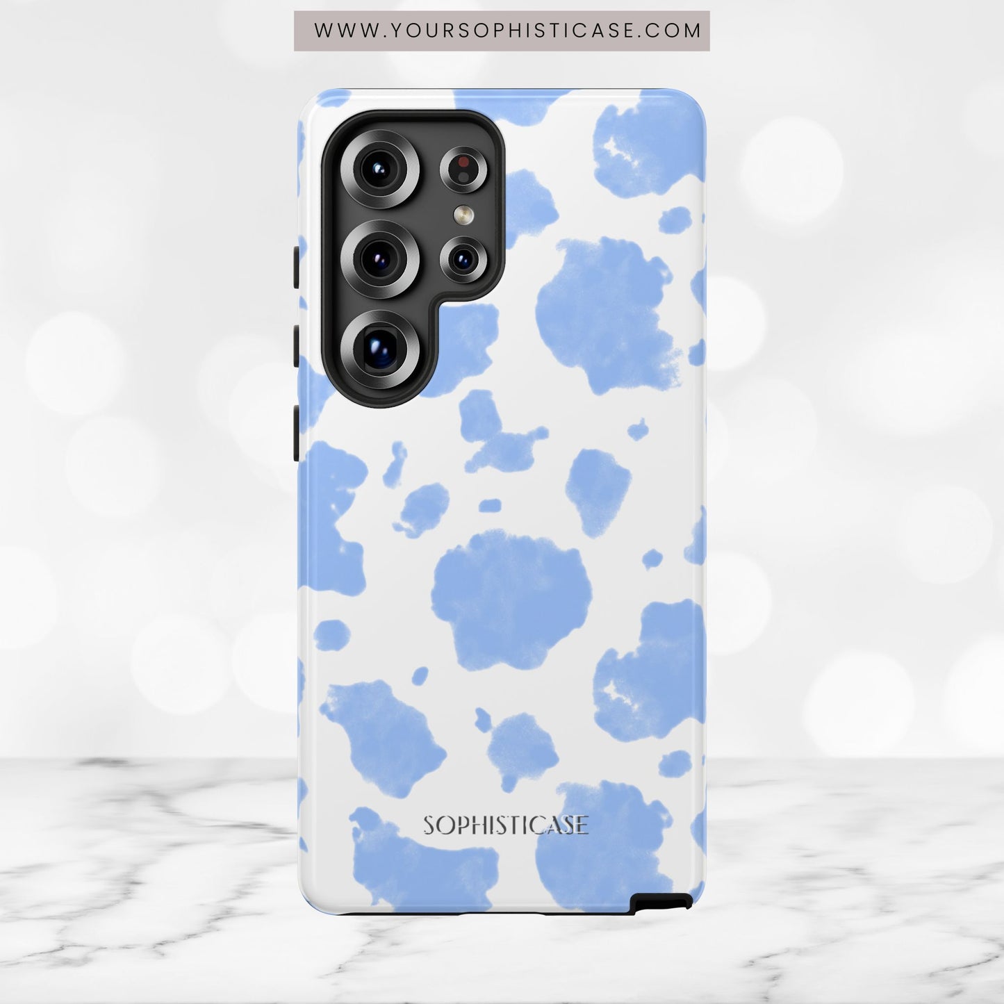Holy Cow in Blue - Tough Phone Case