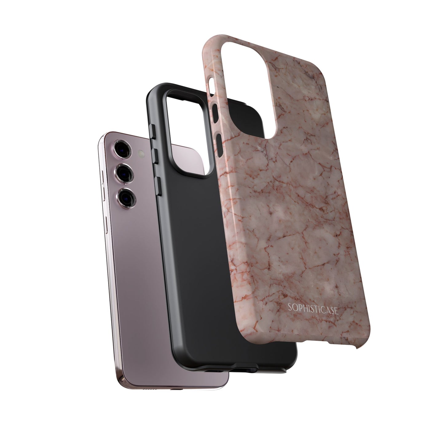 Marble Opulence in Pink - iPhone Case, Samsung Galaxy Case, Google Pixel Case