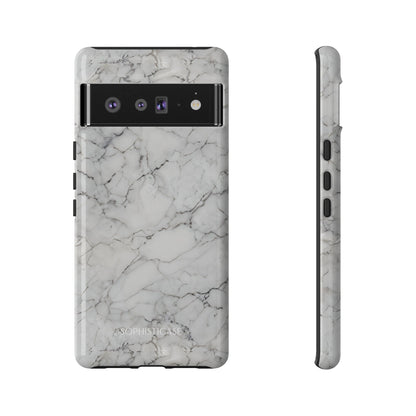 Marble Opulence in White - iPhone Case, Samsung Galaxy Case, Google Pixel Case