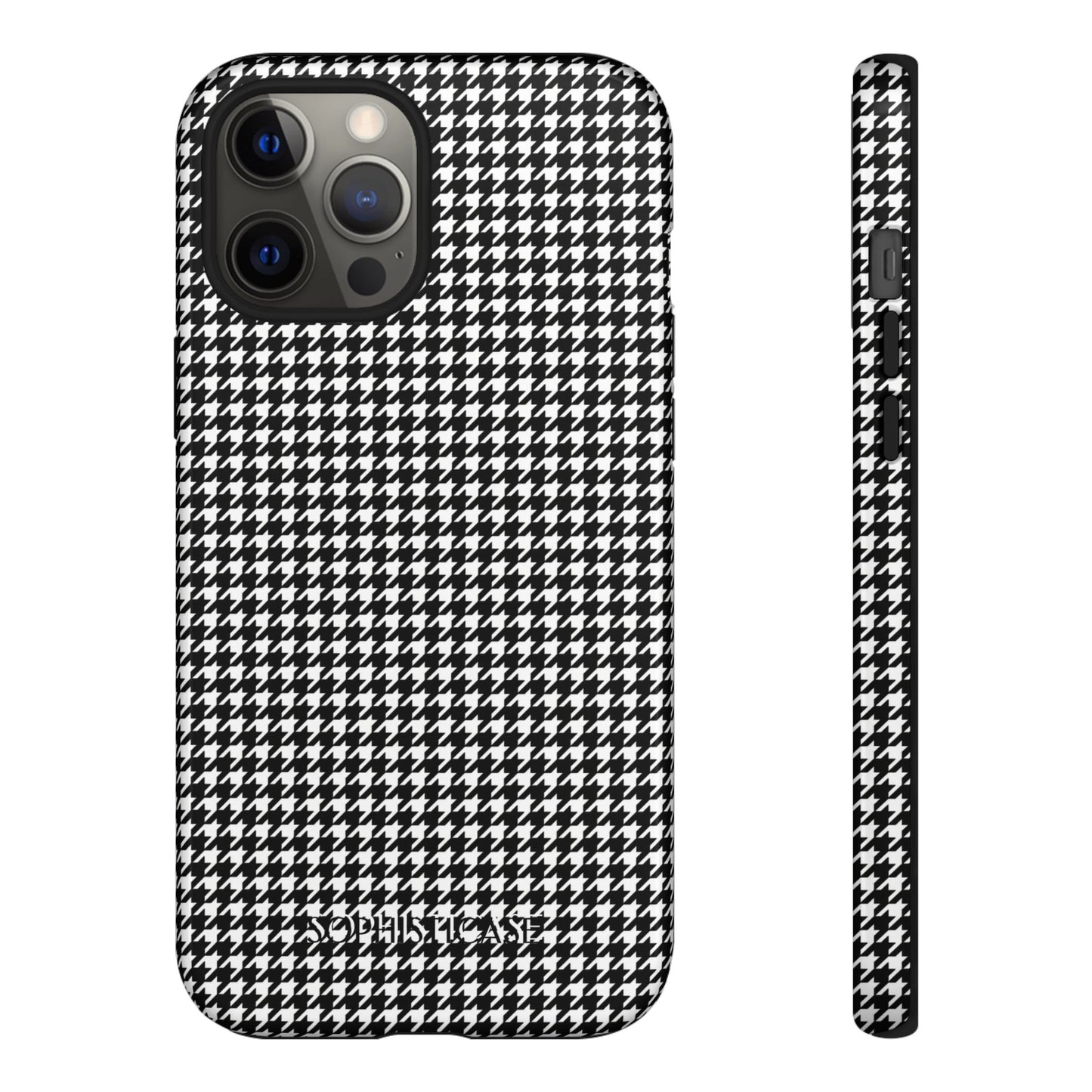 Houndstooth in Black - iPhone Case
