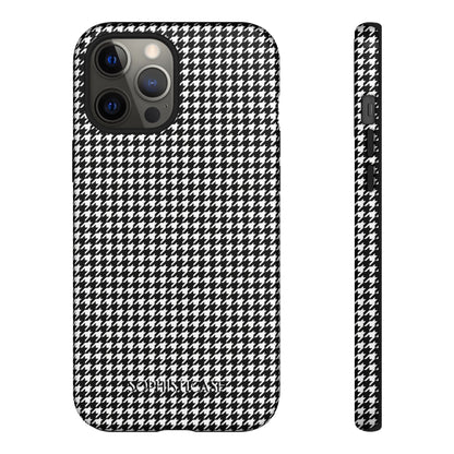 Houndstooth in Black - iPhone Case