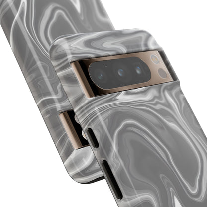 Liquid Dreams in Charcoal - Tough Phone Case