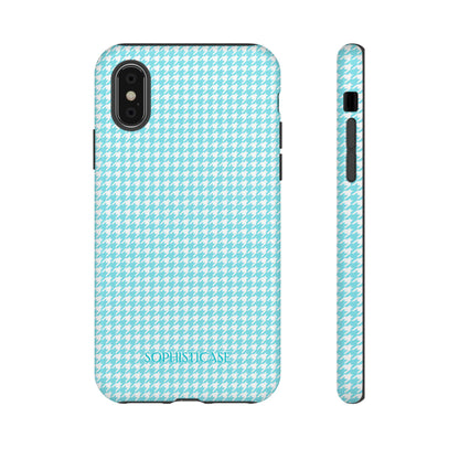 Tough Case - Houndstooth in Aqua