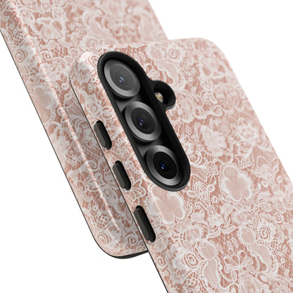 Luxe Lace in Brown - iPhone Case, Samsung Galaxy Case, Google Pixel Case