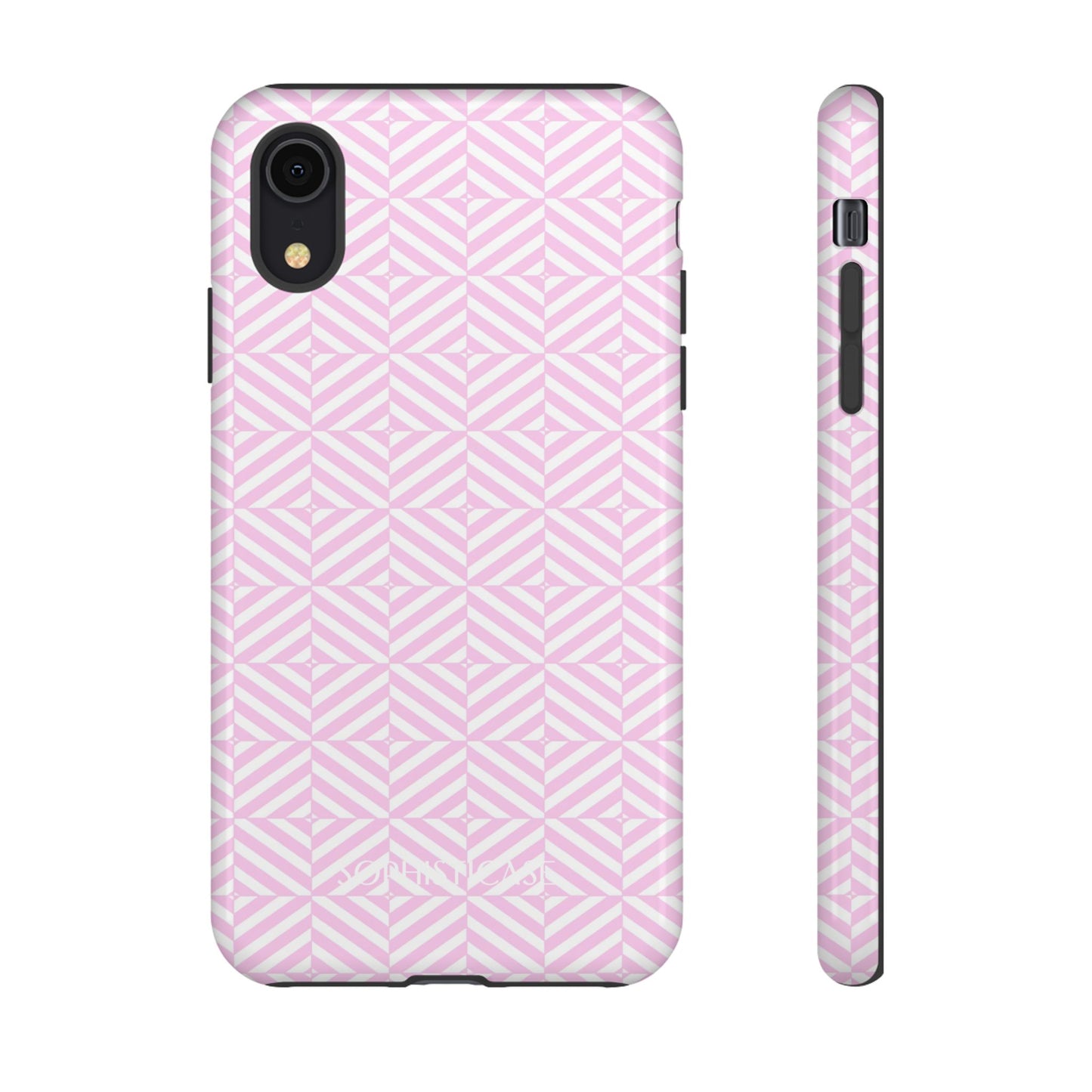 Illusions in Pink - Dual Layer Shockproof Phone Case for iPhone, Google Pixel and Samsung Galaxy