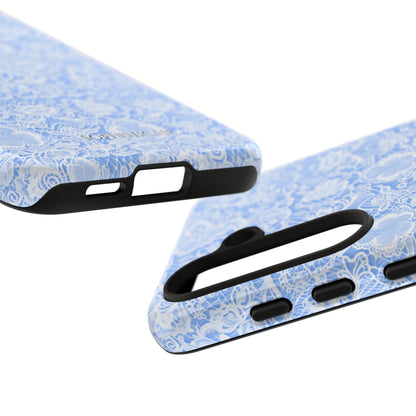 Luxe Lace in Blue - iPhone Case, Samsung Galaxy Case, Google Pixel Case