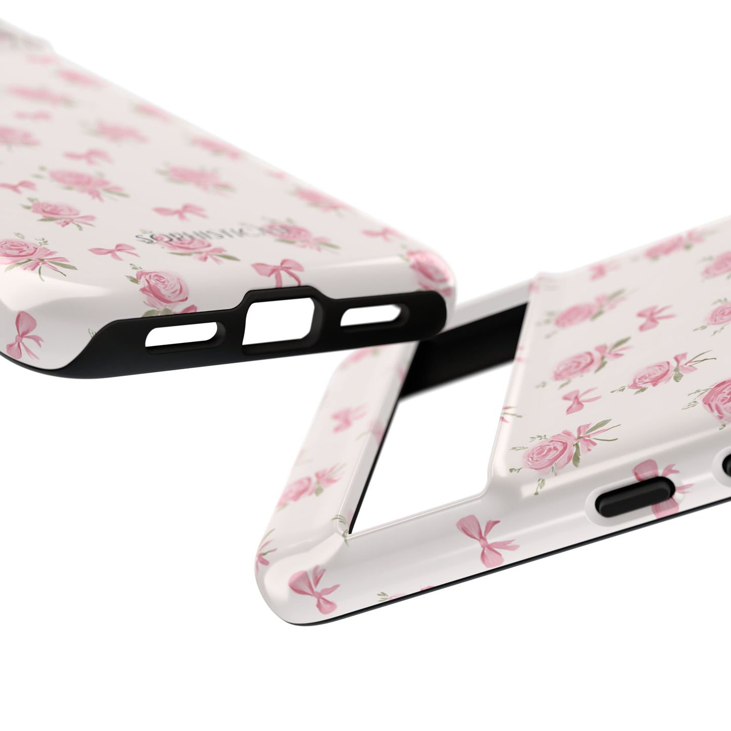The Sweetest Thing in Coquette Roses and Bows - iPhone Case, Samsung Galaxy Case, Google Pixel Case