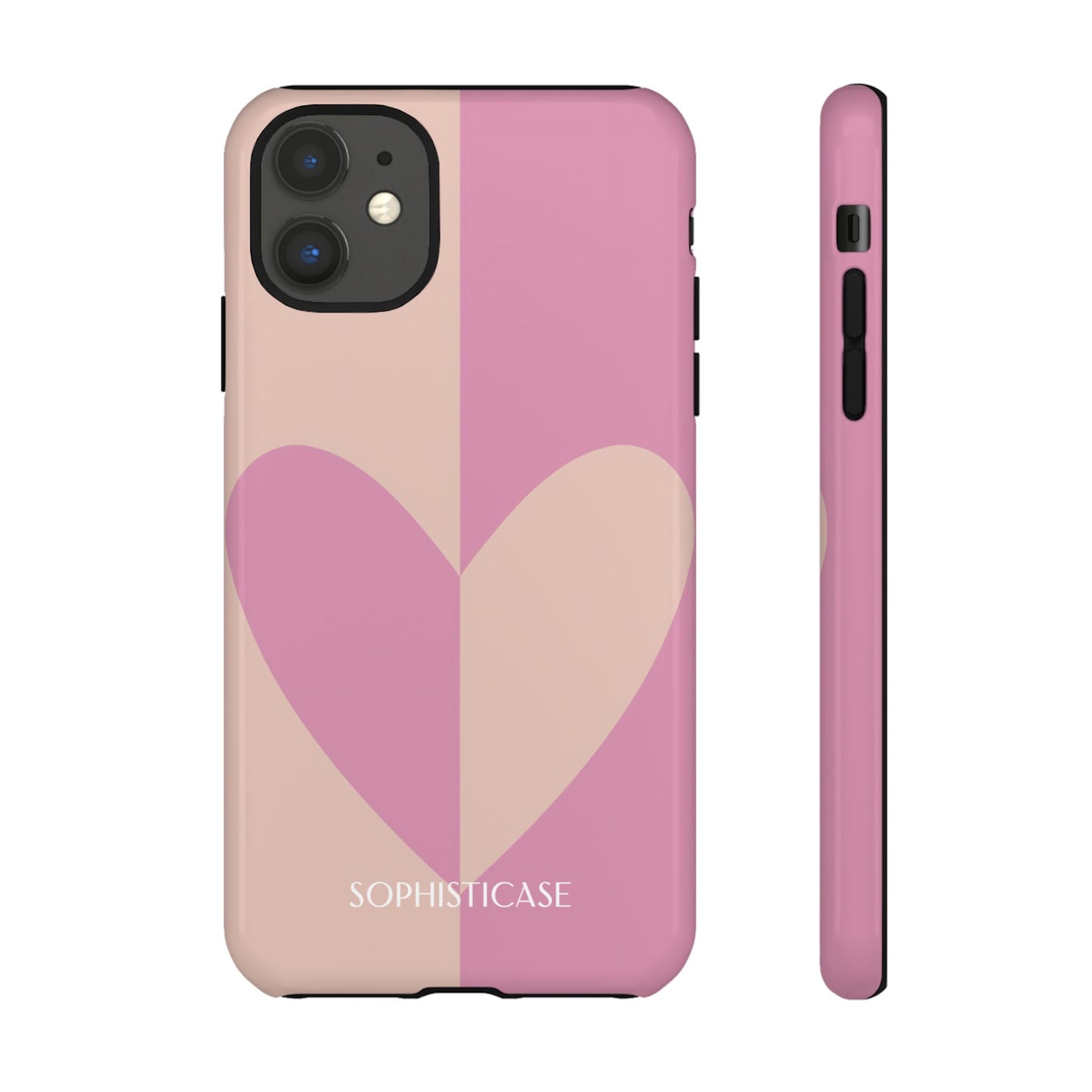 Be Mine in Pink and Brown - Tough Phone Case for iPhone