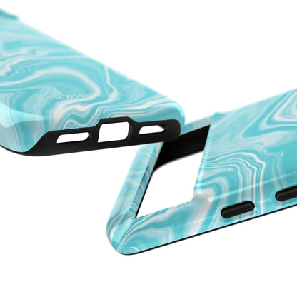 Liquid Dreams in Aqua - Tough Phone Case