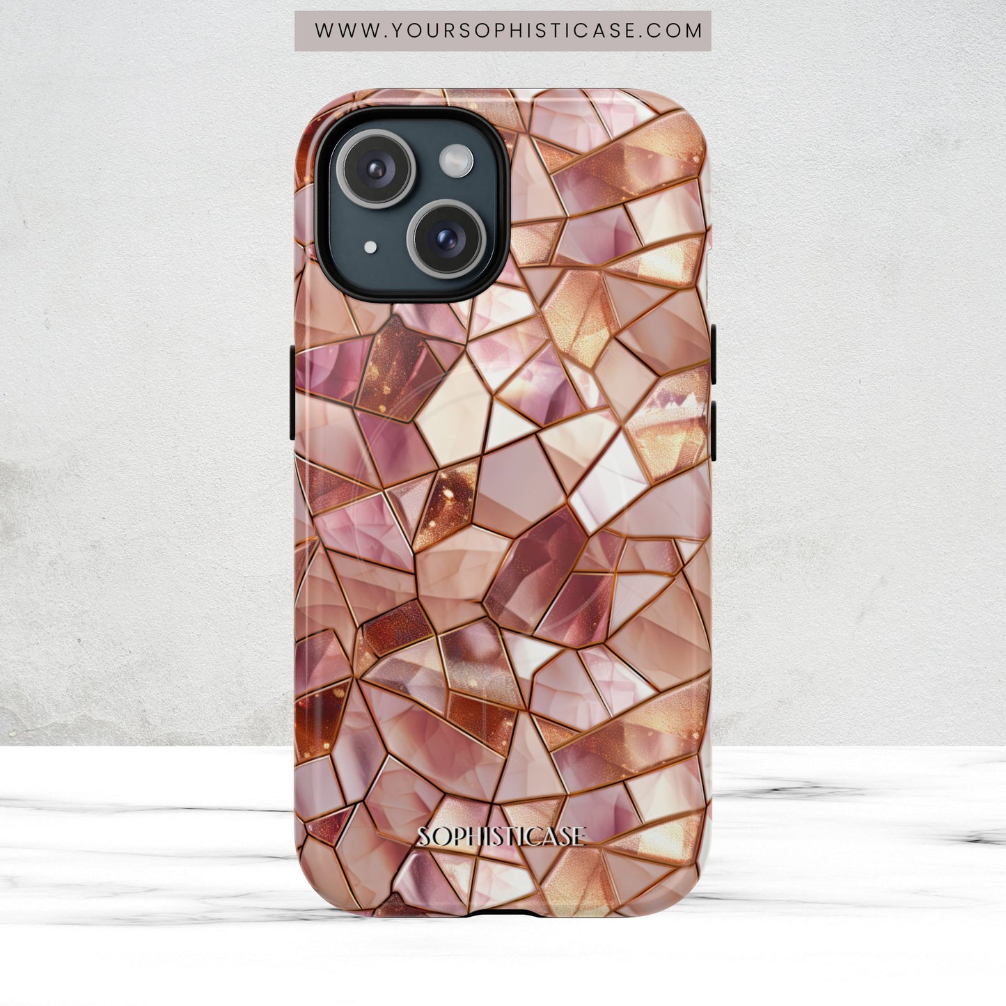 Rose' Runway in Champagne Mosaic - Magsafe Case