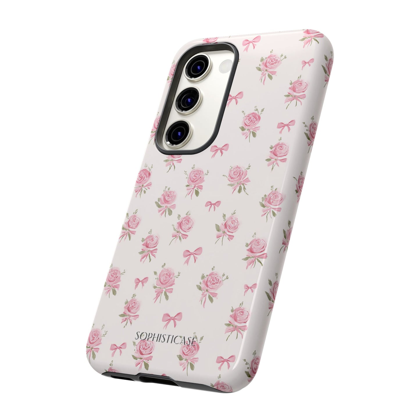 The Sweetest Thing in Coquette Roses and Bows - iPhone Case, Samsung Galaxy Case, Google Pixel Case