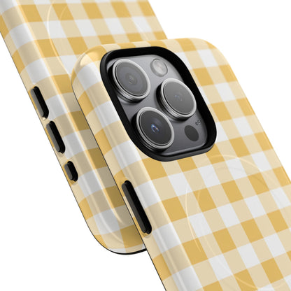 Gingham in Yellow - Magsafe Case