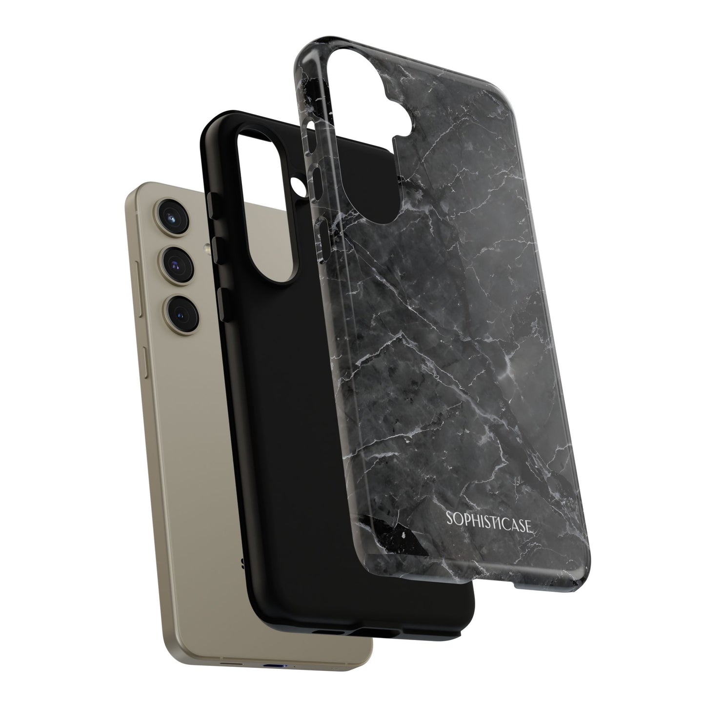 Marble Opulence in Black - iPhone Case, Samsung Galaxy Case, Google Pixel Case